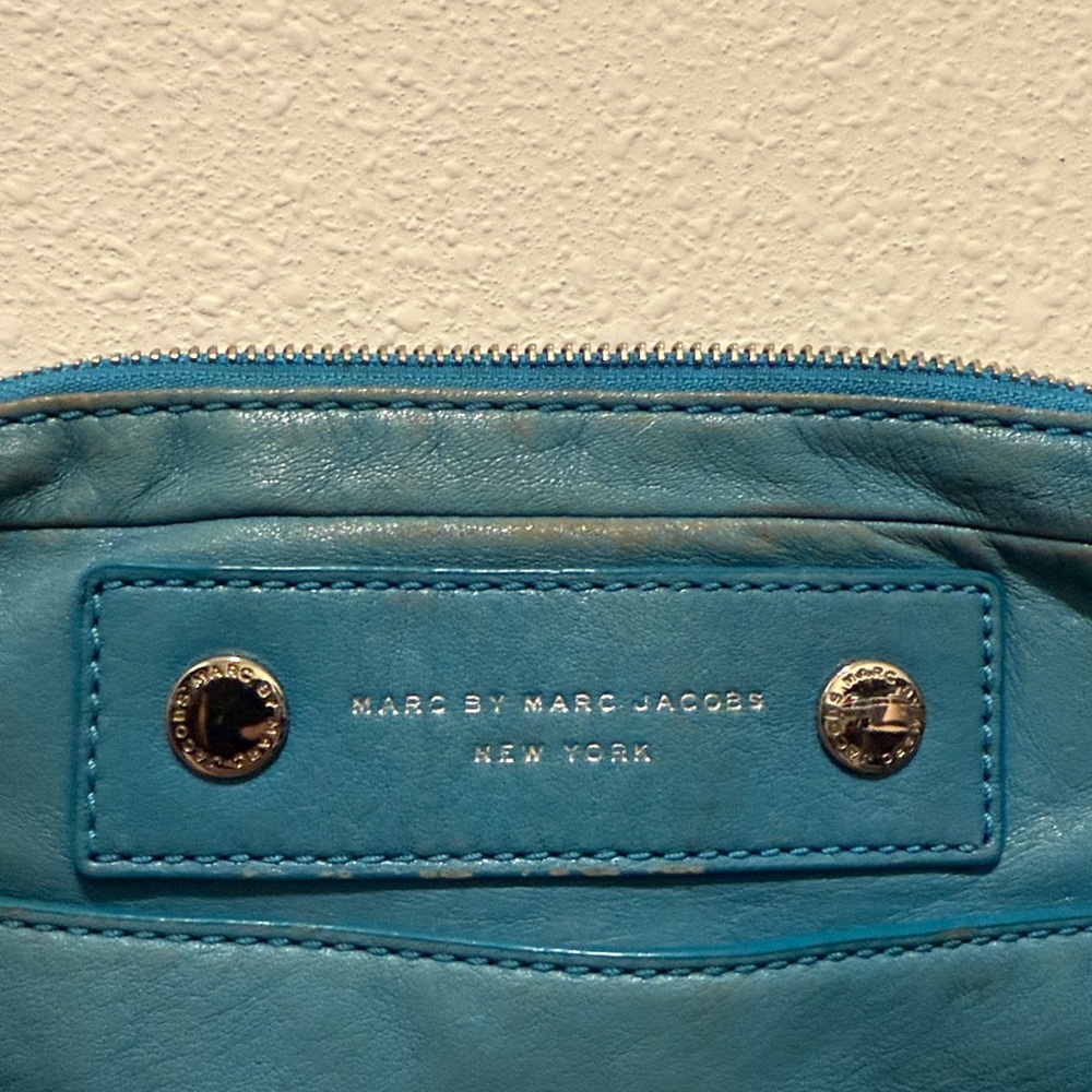 Marc By Marc Jacobs Blue Leather Clutch - Picture 2 of 5